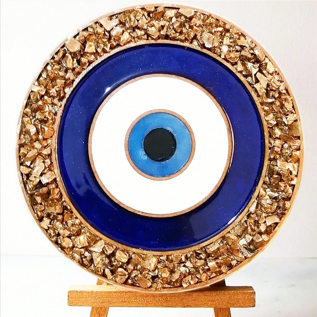 تابلو چشم نظر چوب و رزین 30