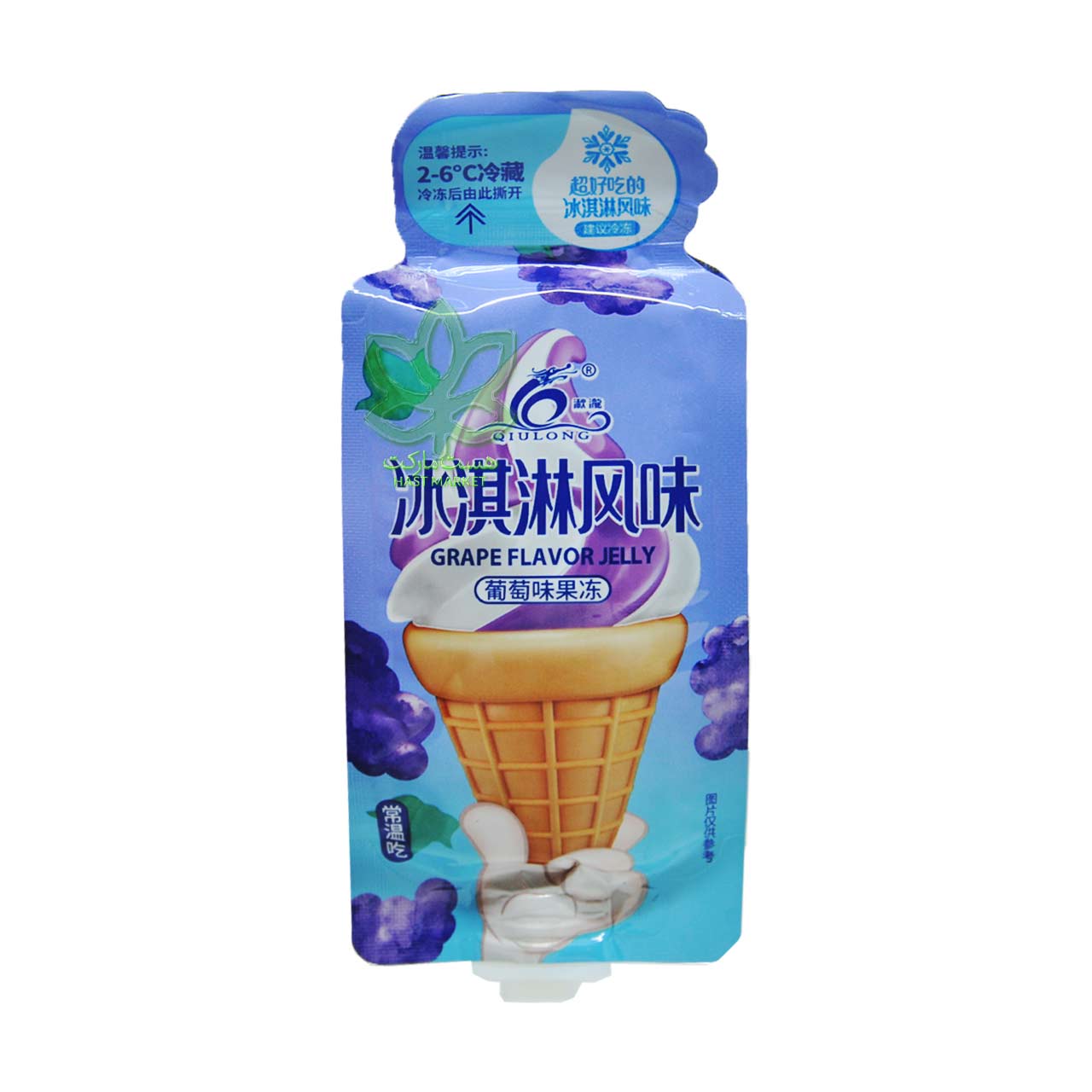 بستنی یخمکی با طعم انگور 80 گرم کُره ای