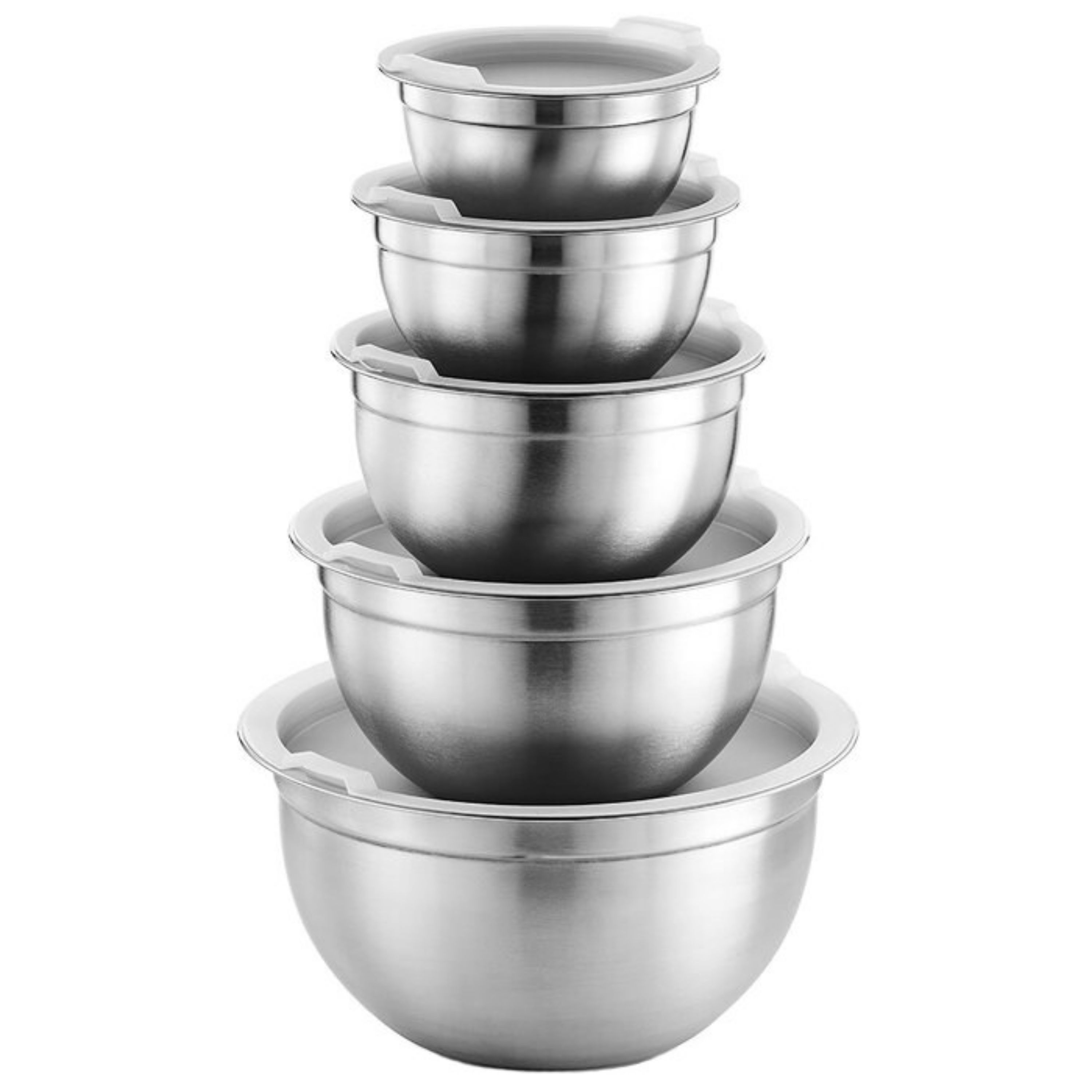 لگن و ظرف نگهدارنده آشپزخانه استیل مجموعه پنج عددی