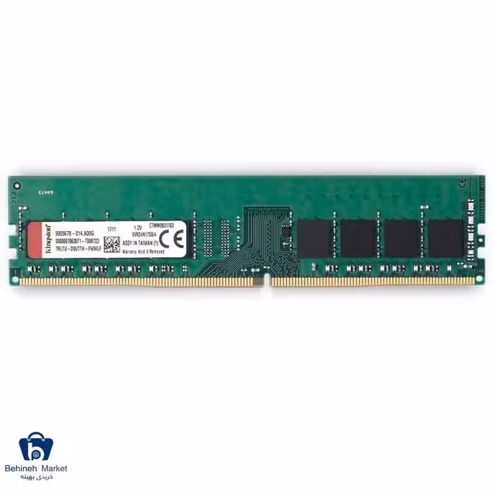 رم دسکتاپ کینگستون مدل KVR24N17S6 DDR4 2400MHz CL17 Single Channel 4GB