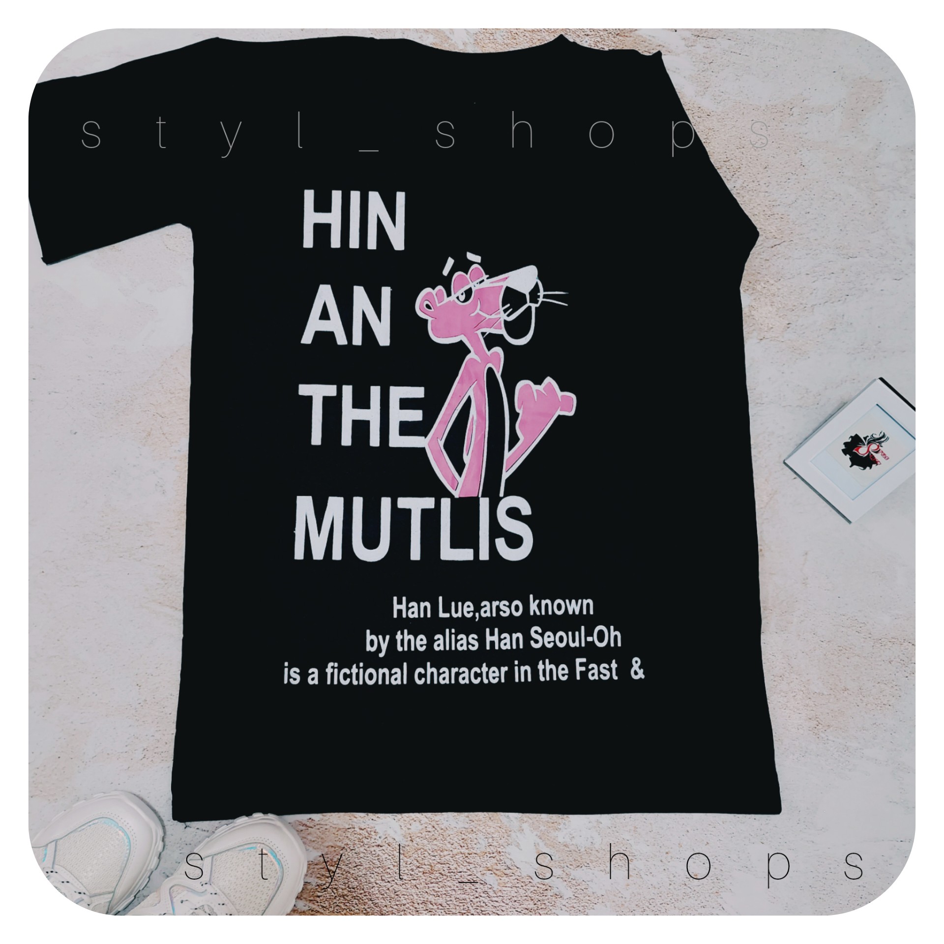 تیشرت لانگ طرح پلنگ صورتی