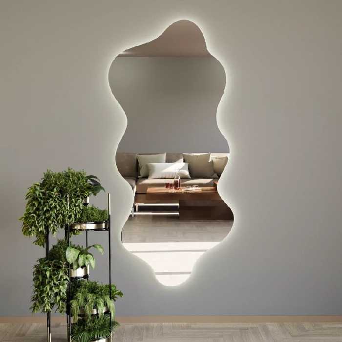 آینه بک لایت الف مدل موج سایز BA-180-70