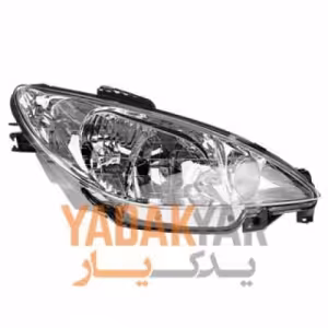 چراغ پژو 206 تیپ 1 جلو راست بهسازین
