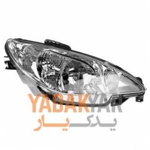 چراغ پژو 206 تیپ 1 جلو راست بهسازین