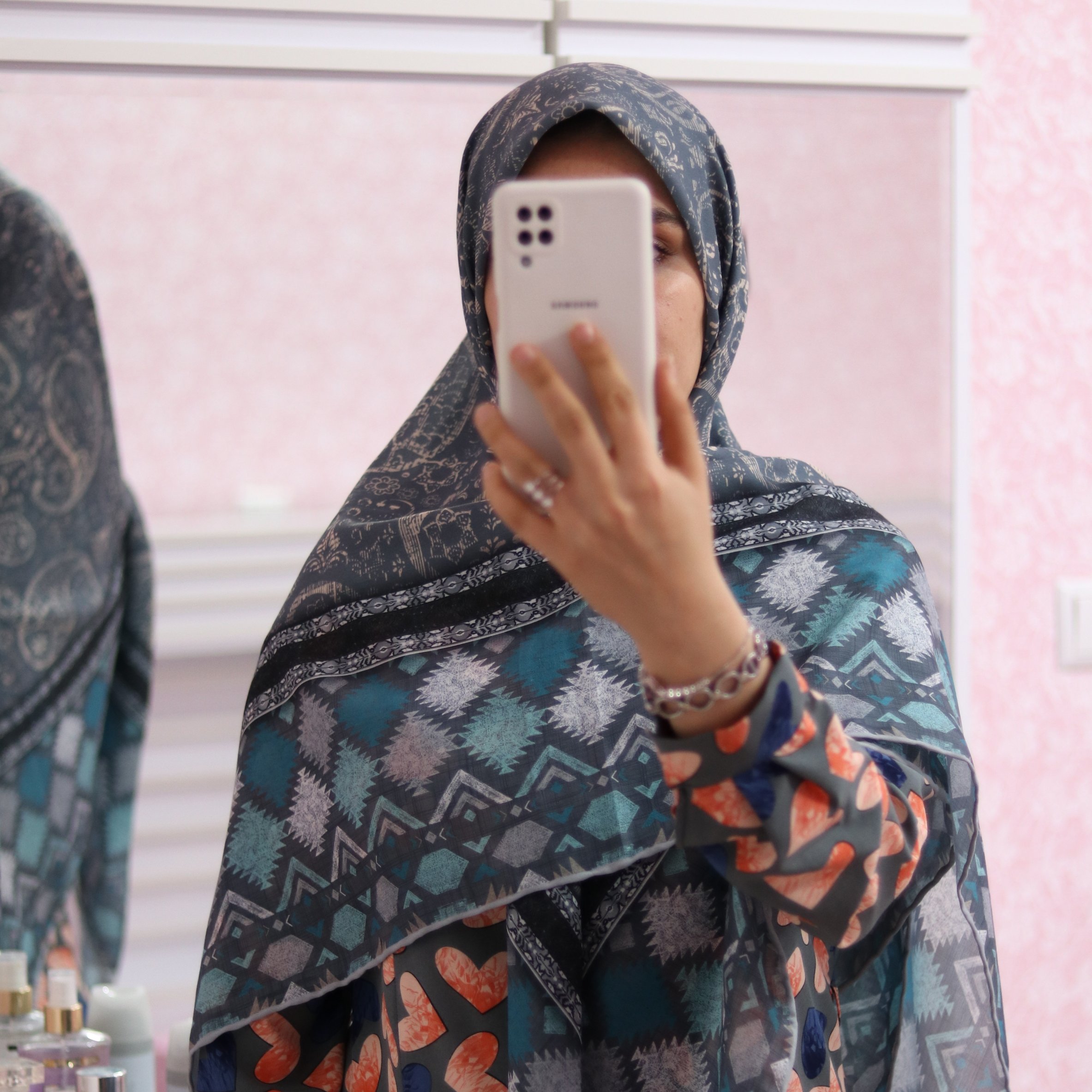 روسری قشنگ نخی قواره 140 ترند
