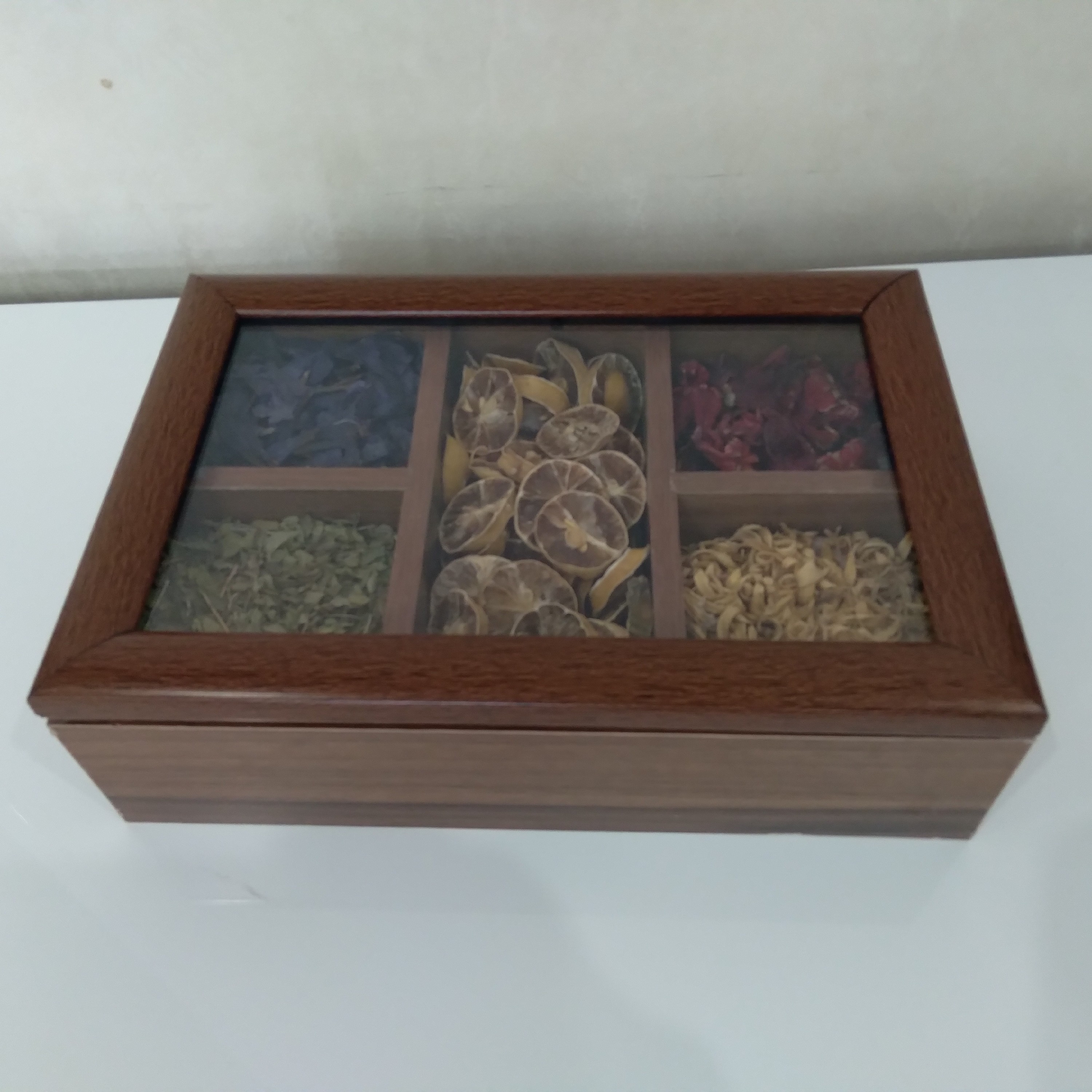 پک دمنوش جعبه چوبی