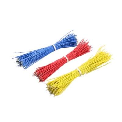 مجموعه 3 عددی سیم افشان سایز 0.25 زرد 15cm دو سر لخت بسته100 تایی