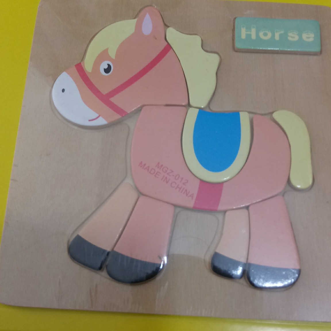 پازل چوبی برجسته 10 تکه با طرح اسب