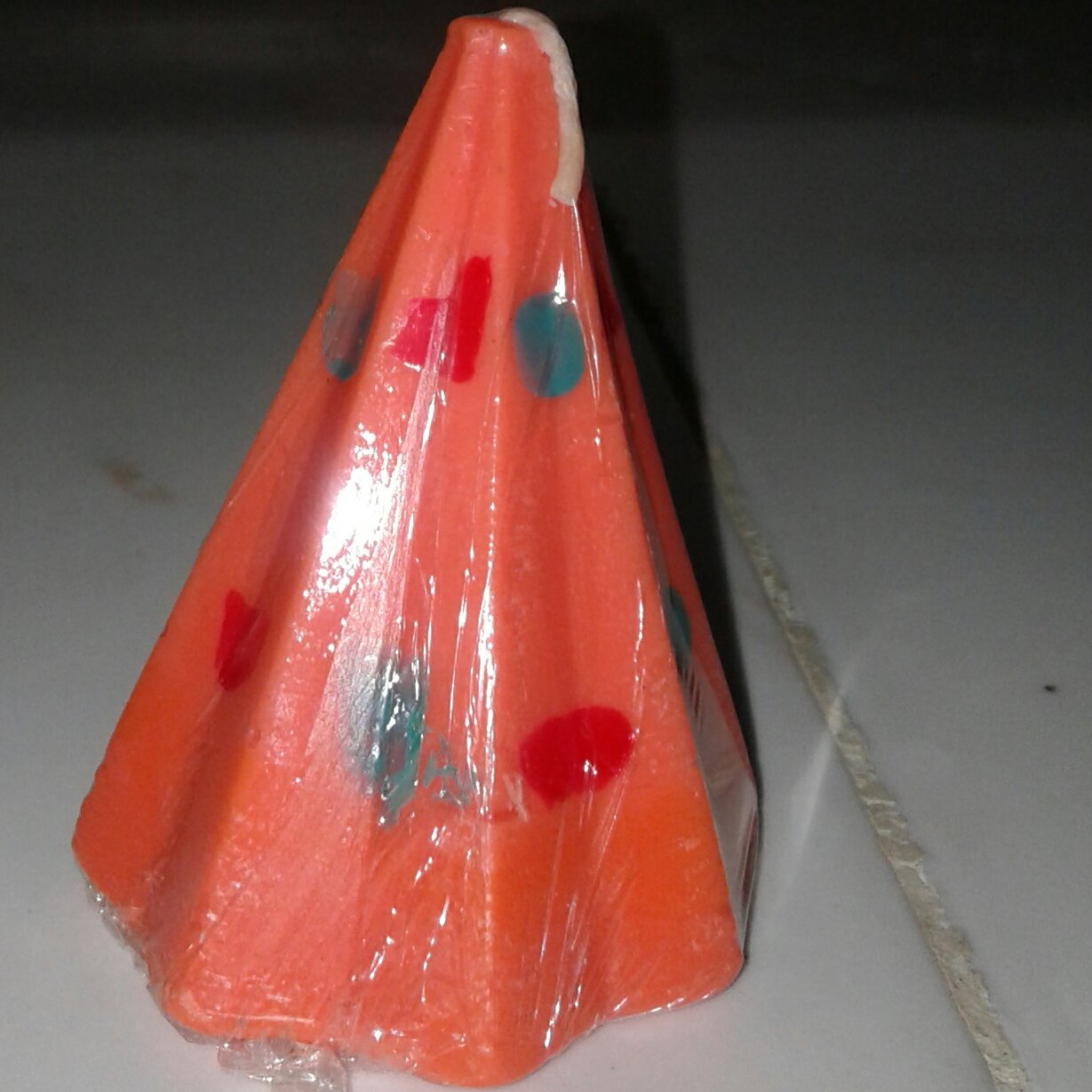 کد013 شمع چندوجهی.رنگ گلبهی