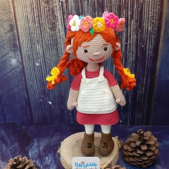 عروسک آنشرلی، بافته شده با کاموای اکریل بافت،قدعروسک 30cm