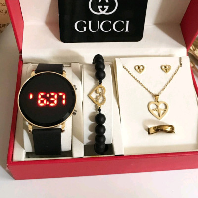 ست جذاب دخترانه طرح ضربان مشکی