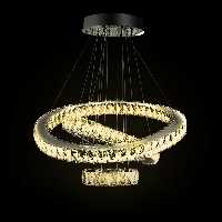 لوستر سقفی  - لوستر کریستالی - لوستر مدرن رینگی کریستال 3تایی 