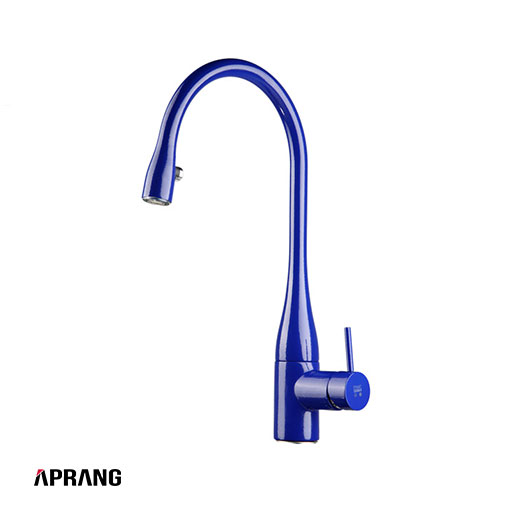 شیر آشپزخانه کی دبلیو سی مدل ایو پول اوت - Eve Pull Out - رزگلد براق