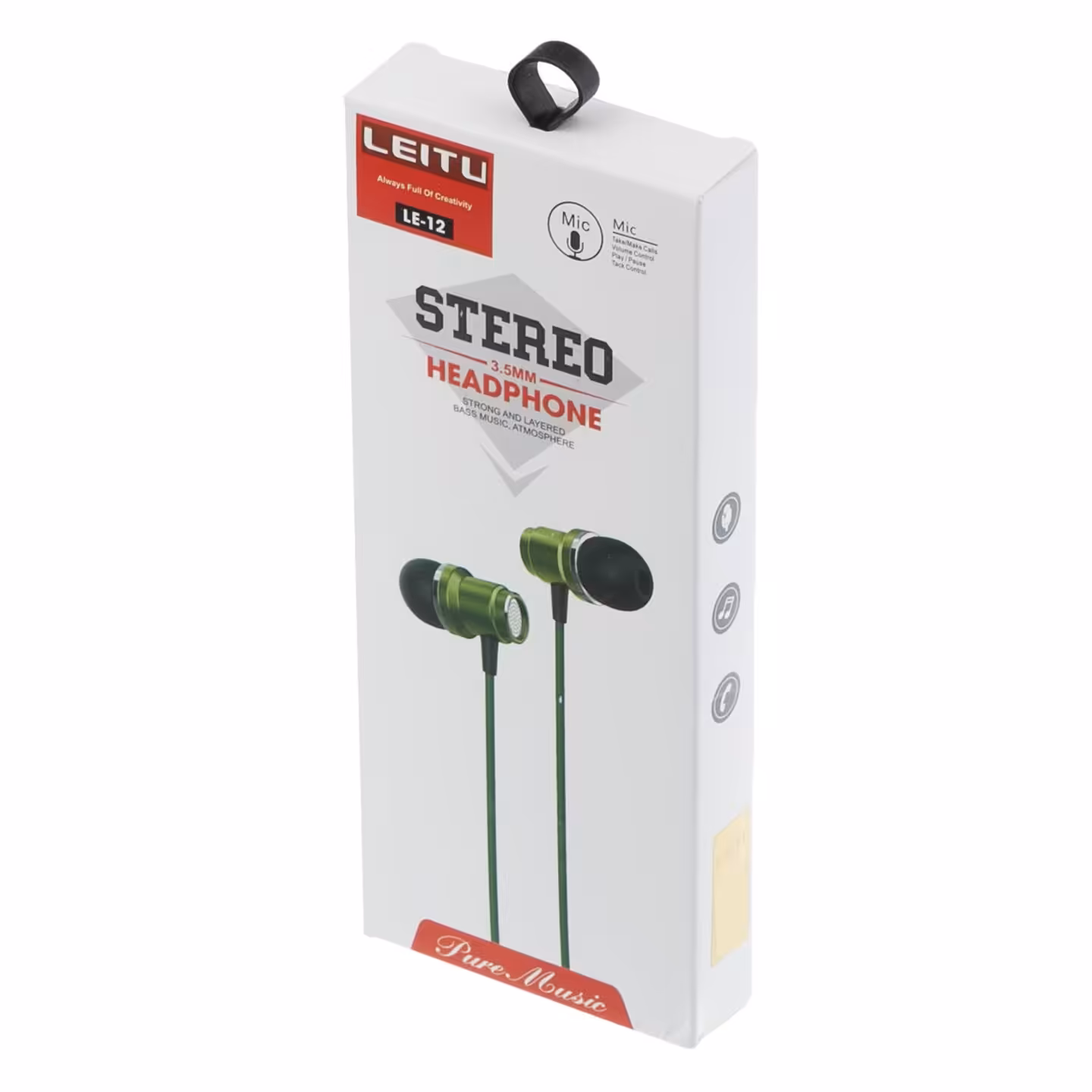 هندزفری سیم دار برند لیتو LEITU مدل 12 در رنگ های مختلف 