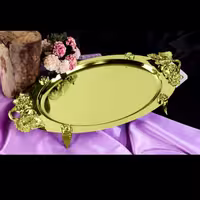 سینی نگار طلایی سایز بزرگ