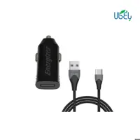 شارژر فندکی انرجایزر مدل DC1Q3UC23   کابل USB-C