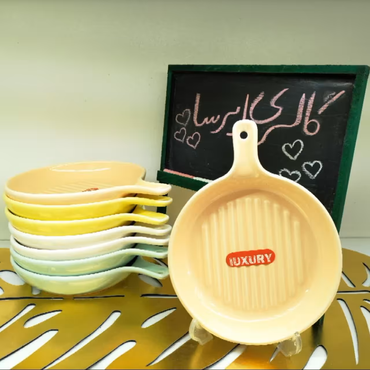 تابه گرد سرامیکی تک دسته 