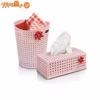 ست جا دستمال کاغذی و سطل زباله مایا