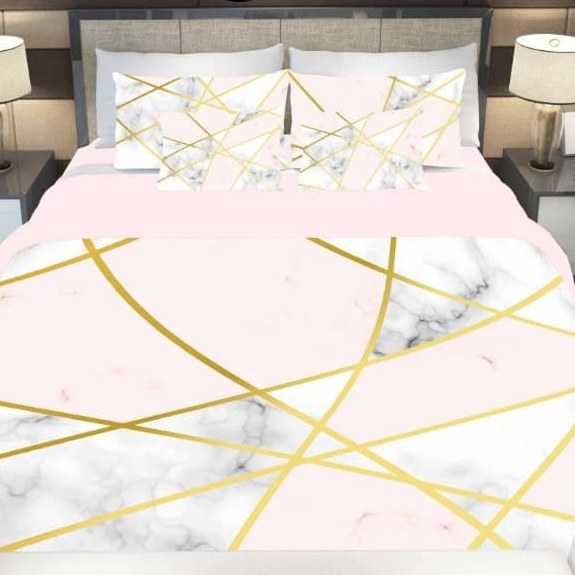 سرویس  روتختی دونفره 8تکه چاپی قابل ست با پرده با انتخاب جنس پارچه کد 942