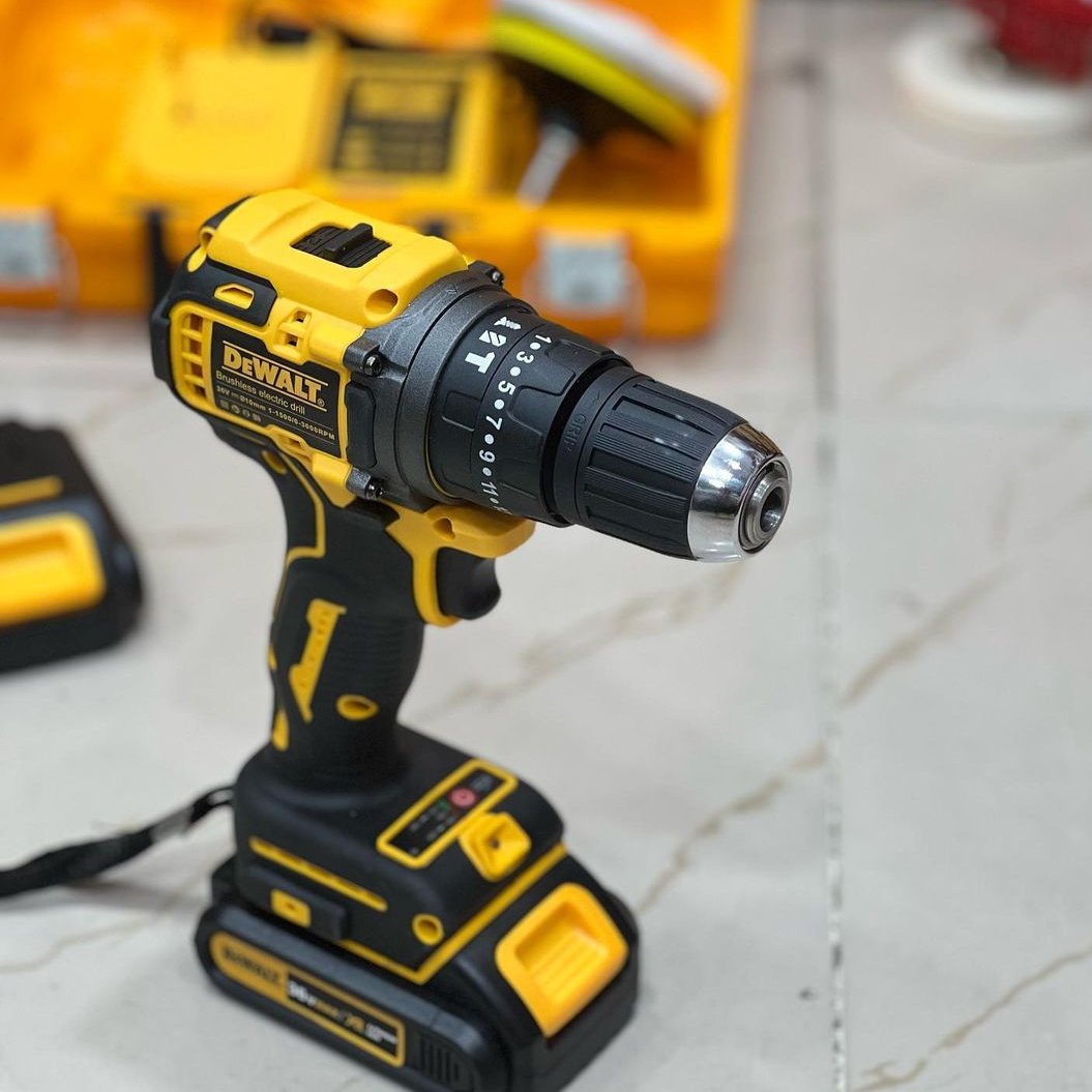 دریل شارژی
مارک دیوالت

موتور براشلس
36 ولت
