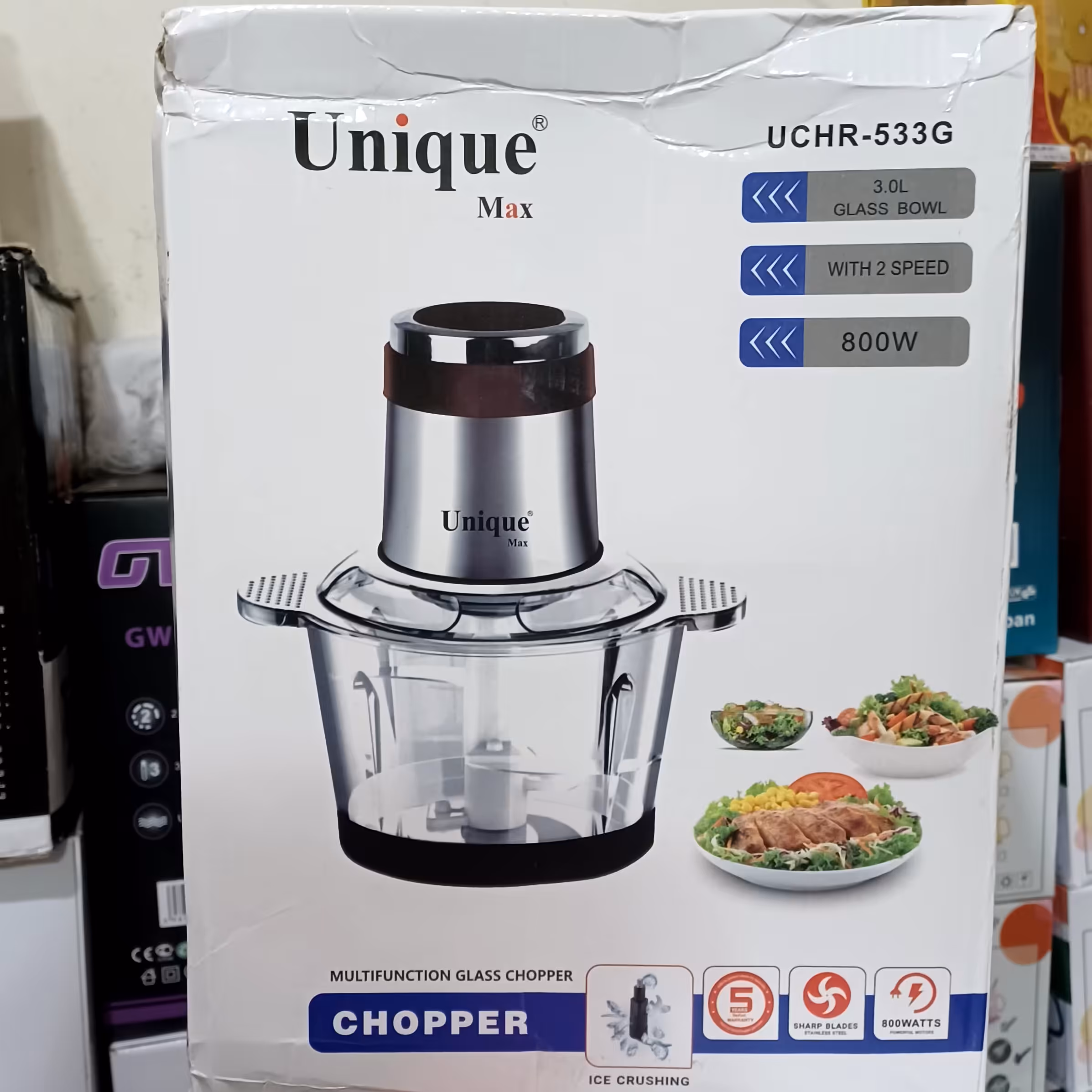 خردکن3 لیتری غذاساز پیرکس.مارک یونیک همه کاره دوسرعته