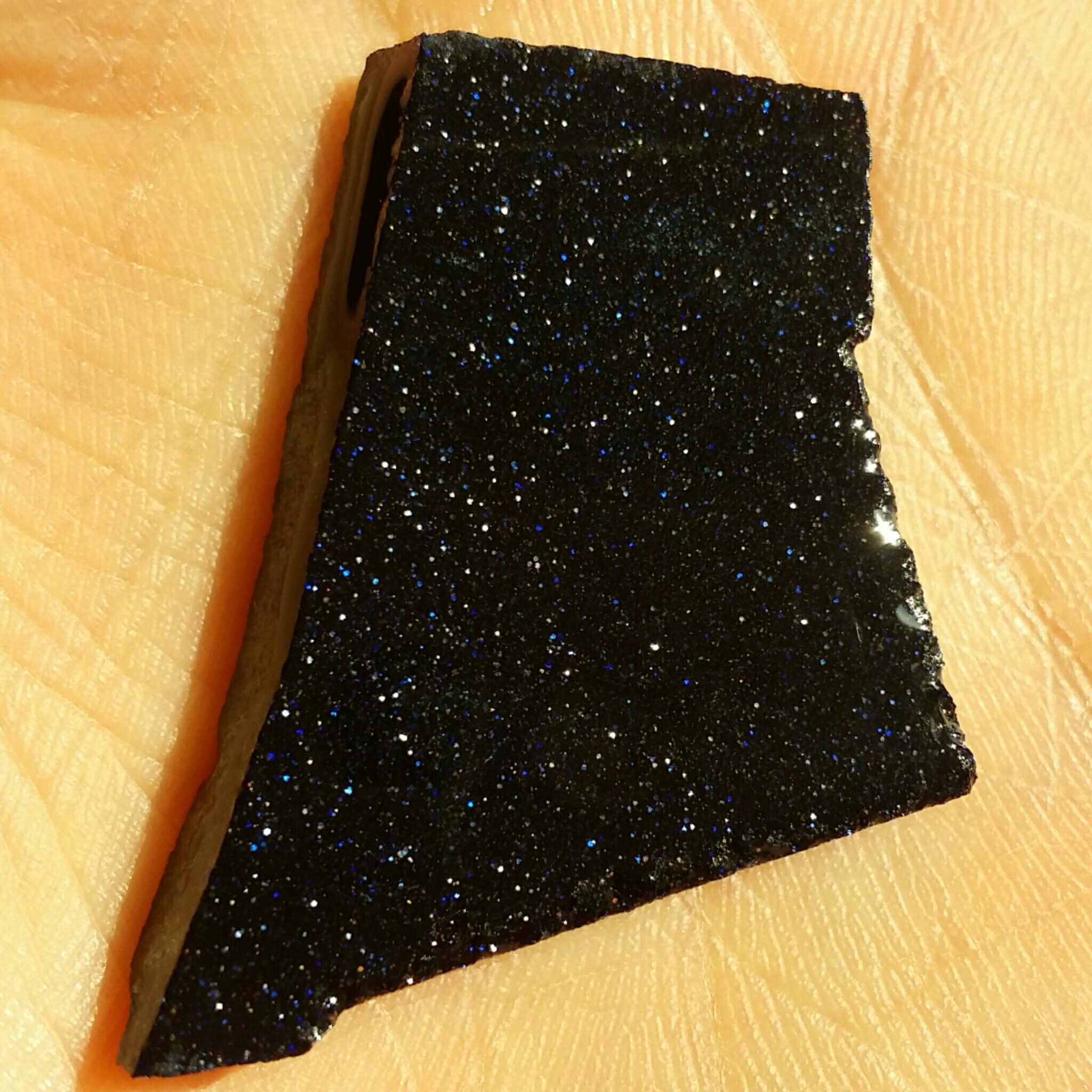 اسلایس سنگ راف خام دلربا سورمه ای بی نظیر و منحصر به فرد شاهکار خلقت