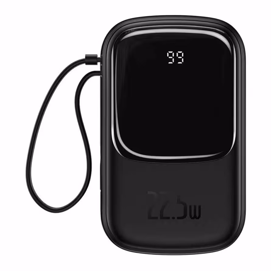 پاور بانک بیسوس Qpow Digital Display 22.5w 20000mAh Type-C