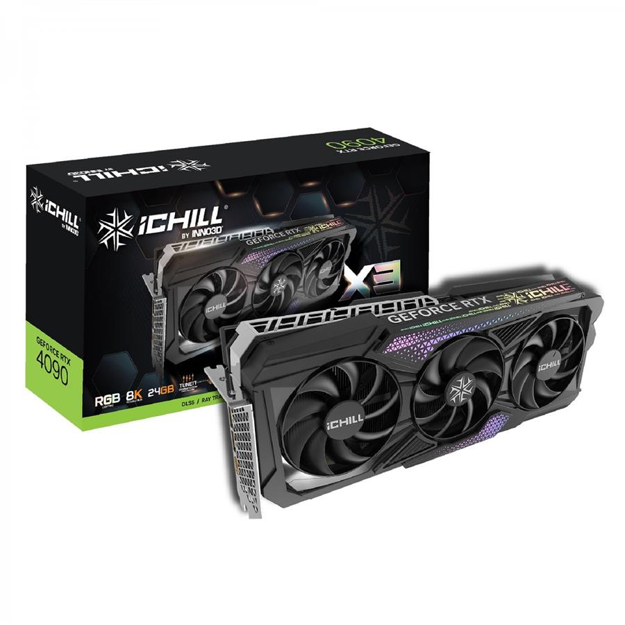 کارت گرافیک  اینو تری دی مدل GEFORCE RTX 4090 ICHILL X3 با ظرفیت 24 گیگابایت