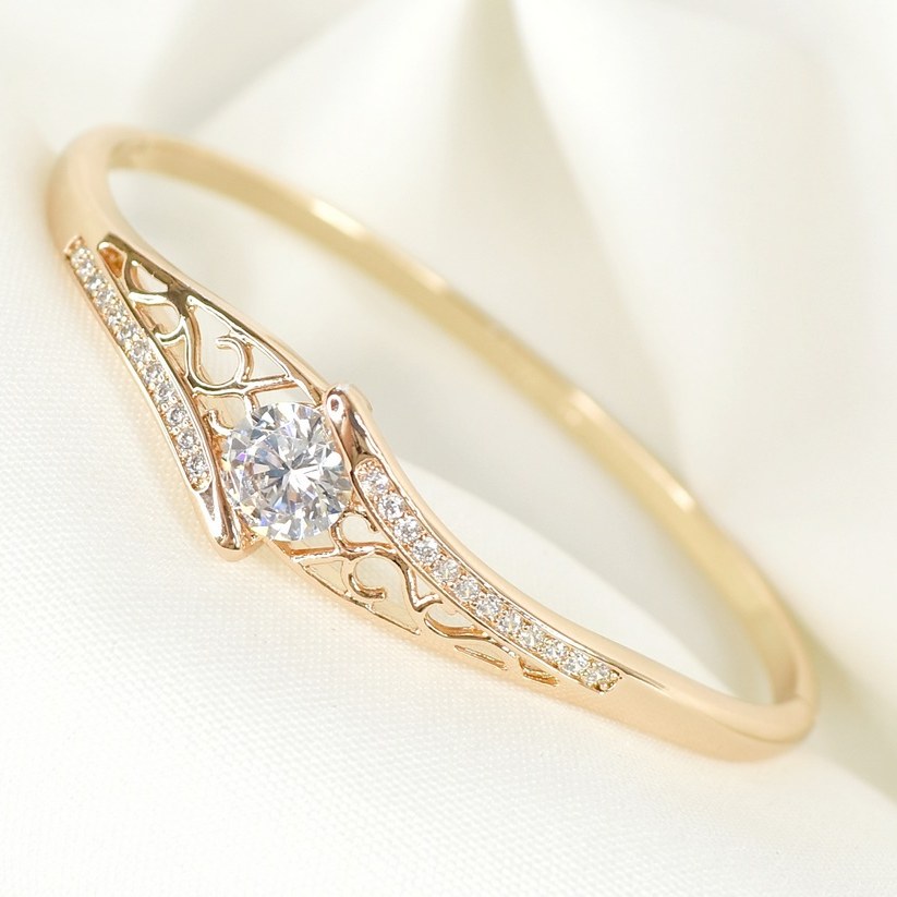 دستبند ژوپینگ النگویی تک نگین کد 7757