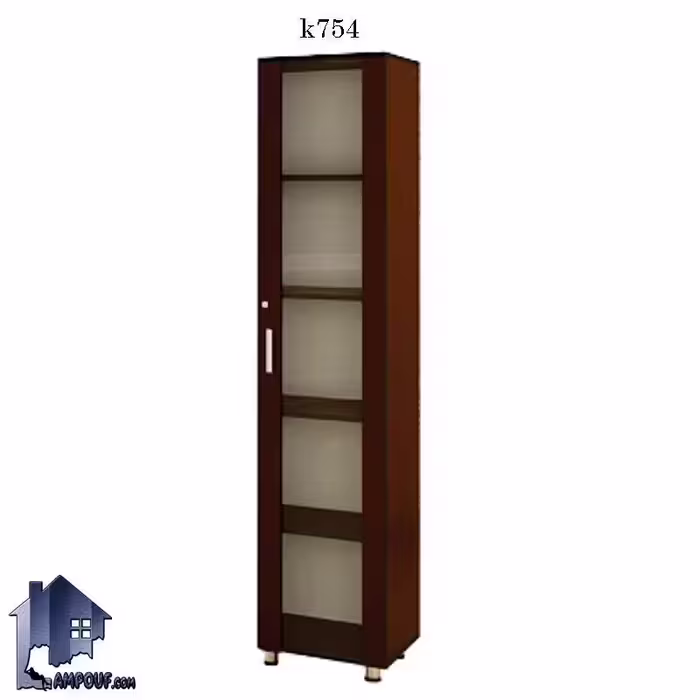 کتابخانه کناره تمام قابدار قدی BCSN754