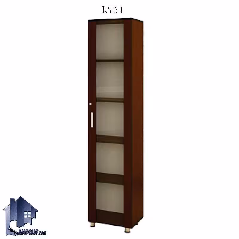 کتابخانه کناره تمام قابدار قدی BCSN754