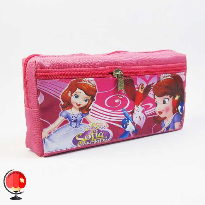 جامدادی دخترانه دوزیپ طرح پرنسس سوفیا