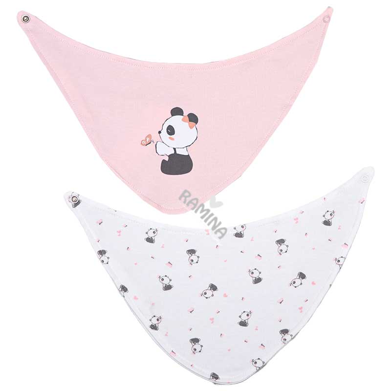 پیشبند سه گوش دخترانه نوزادی بی ارگانیک biorganic