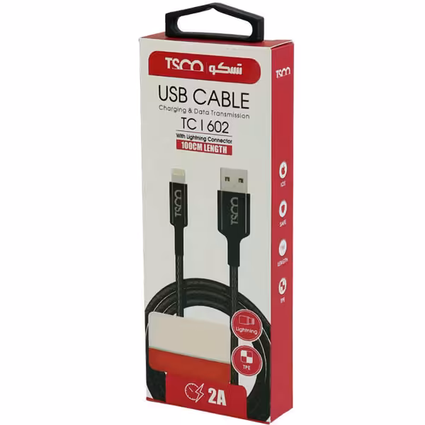 کابل تبدیل USB به لایتنینگ تسکو مدل TC i602 طول 1 متر