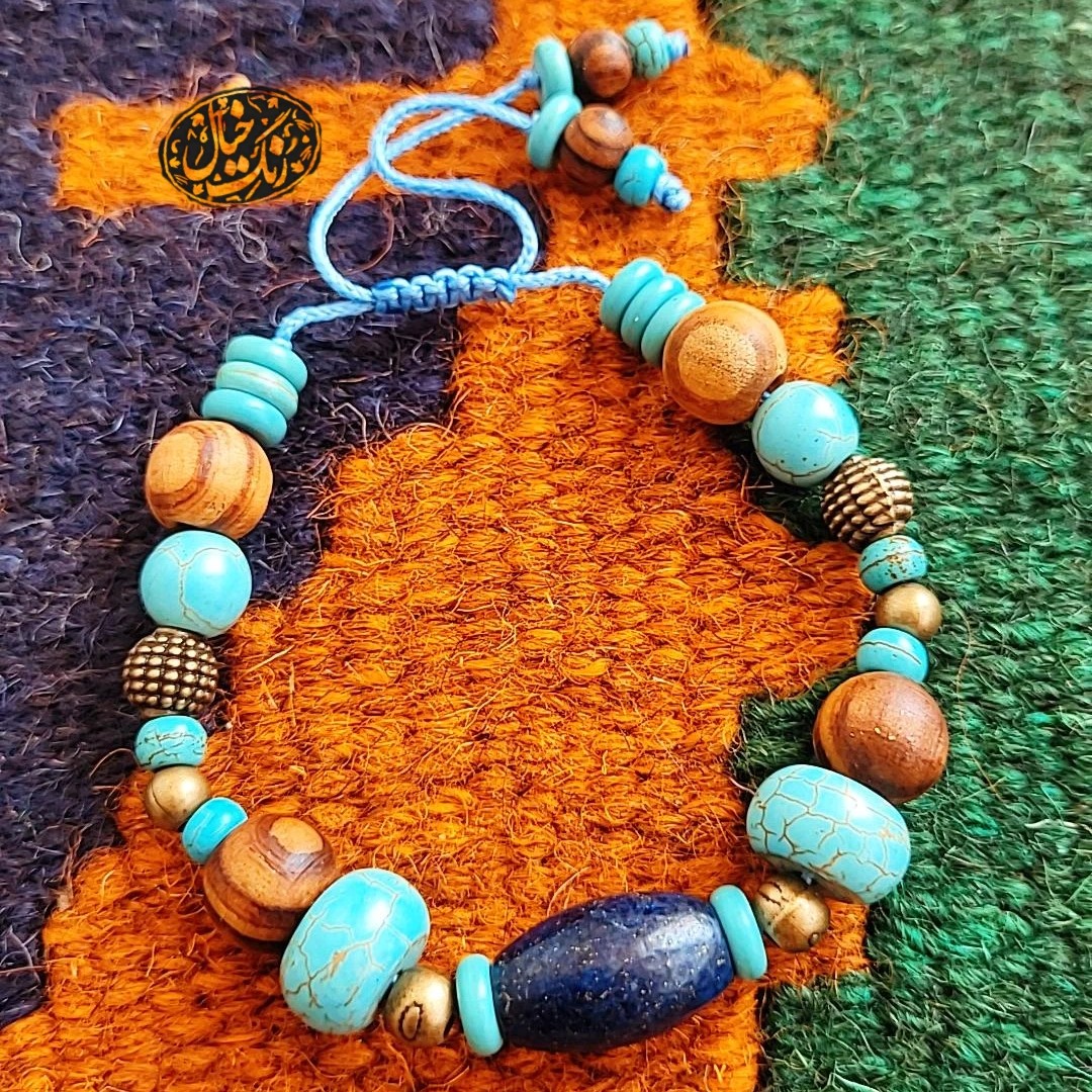 دستبند لاجورد و فیروزه