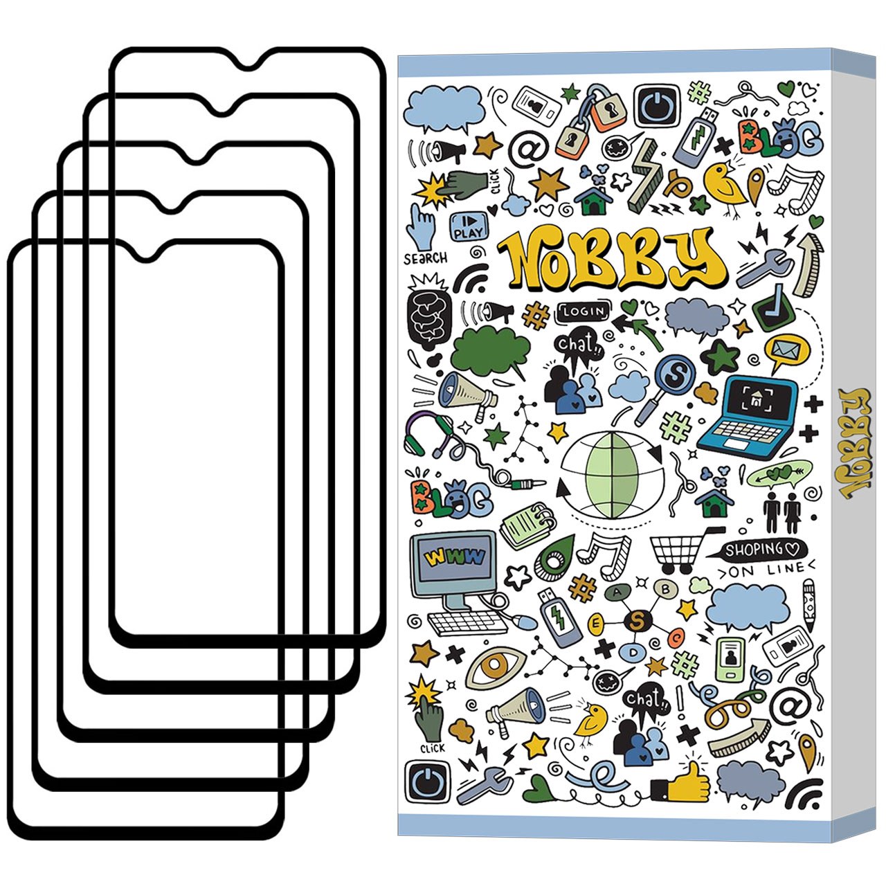 محافظ صفحه نمایش تمام صفحه مناسب برای گوشی موبایل سامسونگ Galaxy M33 پک 5 عددی