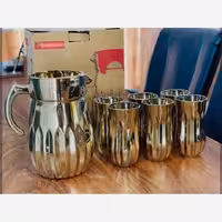 پارچ لیوان طلایی ساکورا | amazonchi