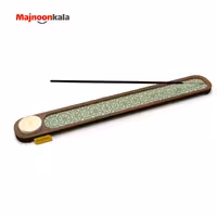 جای عود چوبی لیزری همراه با طرح چاپی مدل 001