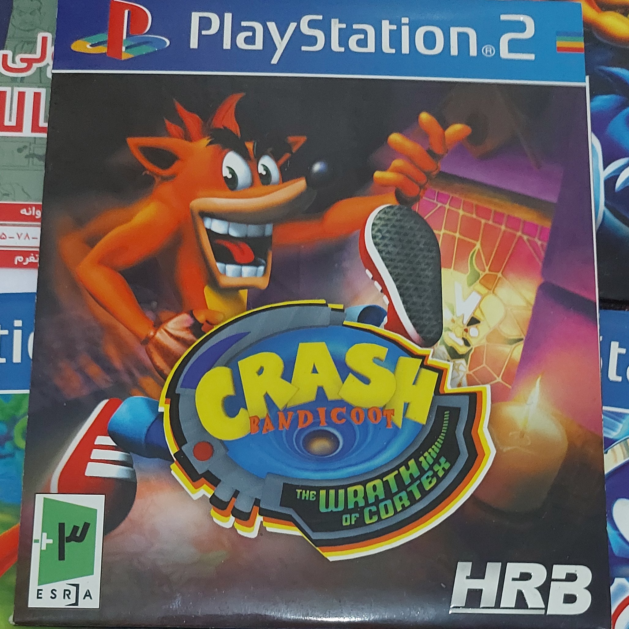 خرید بازی پلی استیشن 2 دو بازی کراش Crash Bandicoot The Wrath of Cortex مخصوص ps2 سی دی بازی اکشن play station 2