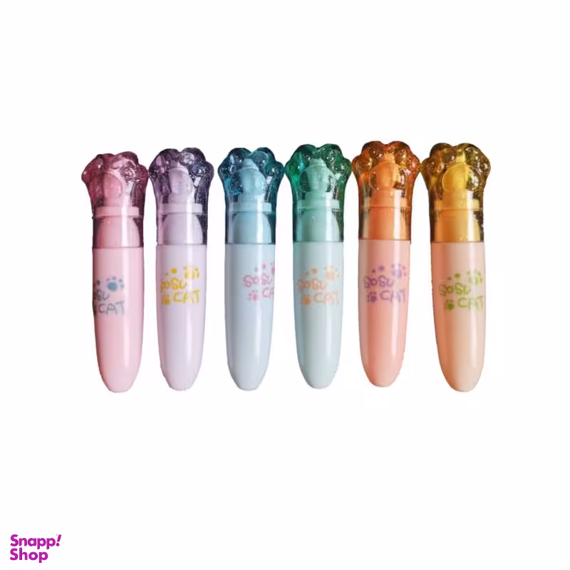 ماژیک علامت گذار مدل پنجه گربه بسته 6 عددی