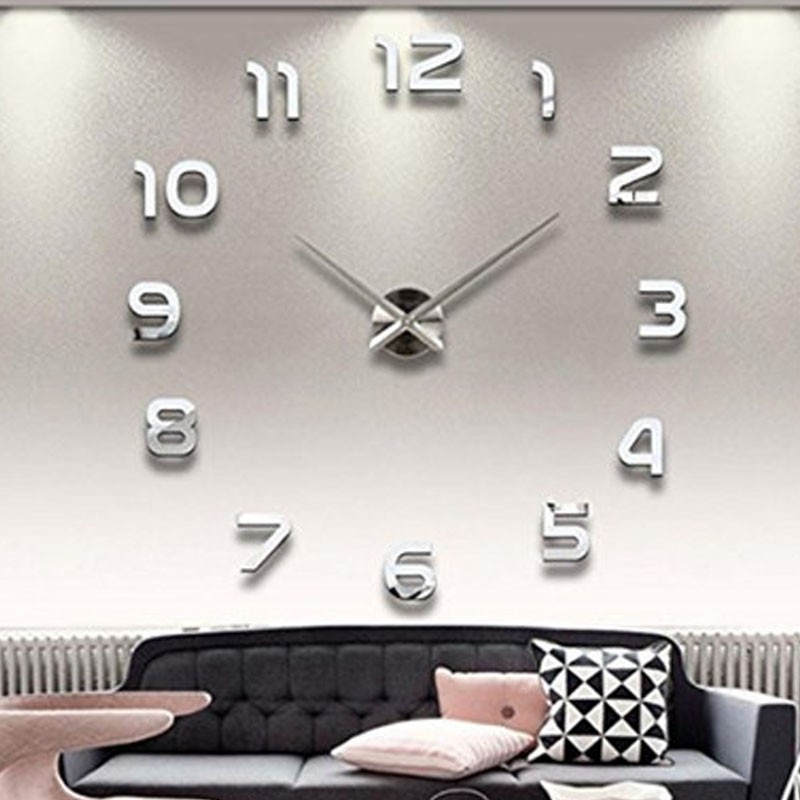 ساعت دیواری پازلی طرح عددی جنس مولتی گلاس