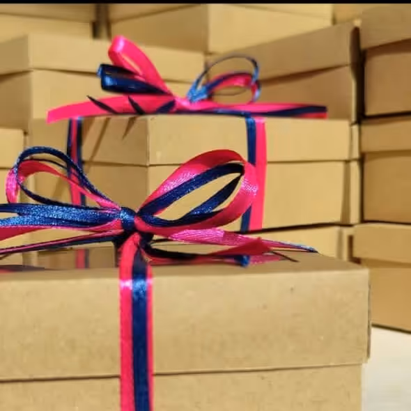 جعبه کادو مربع کرافت ویترینی پک 10 عددی سایز 10×10با ارتفاع4