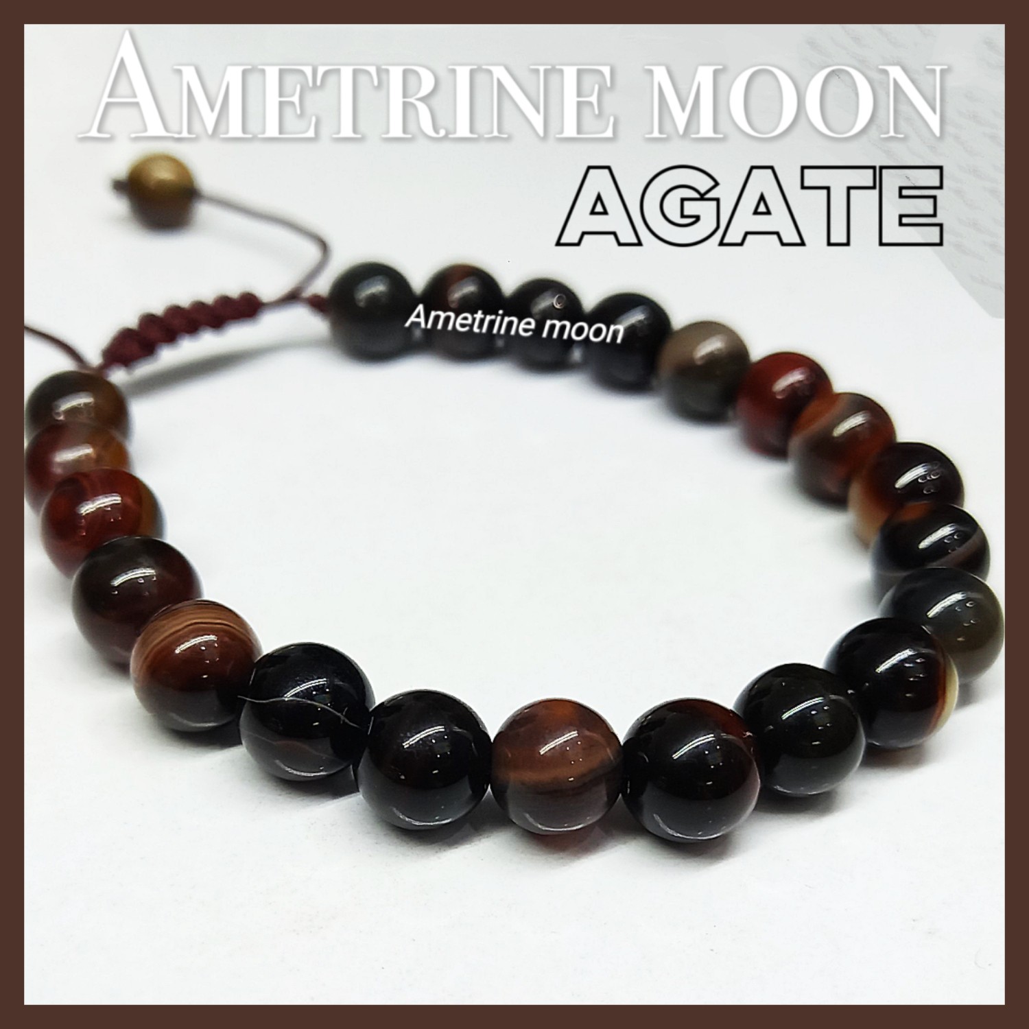 دستبند عقیق یمن طبیعی سلیمانی