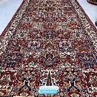 فرش کناره گبه طرح بختیاری قرمز (لاکی)