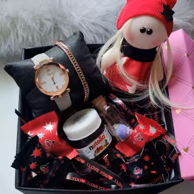 ست هدیه باکس ولنتاین دخترانه زنانه