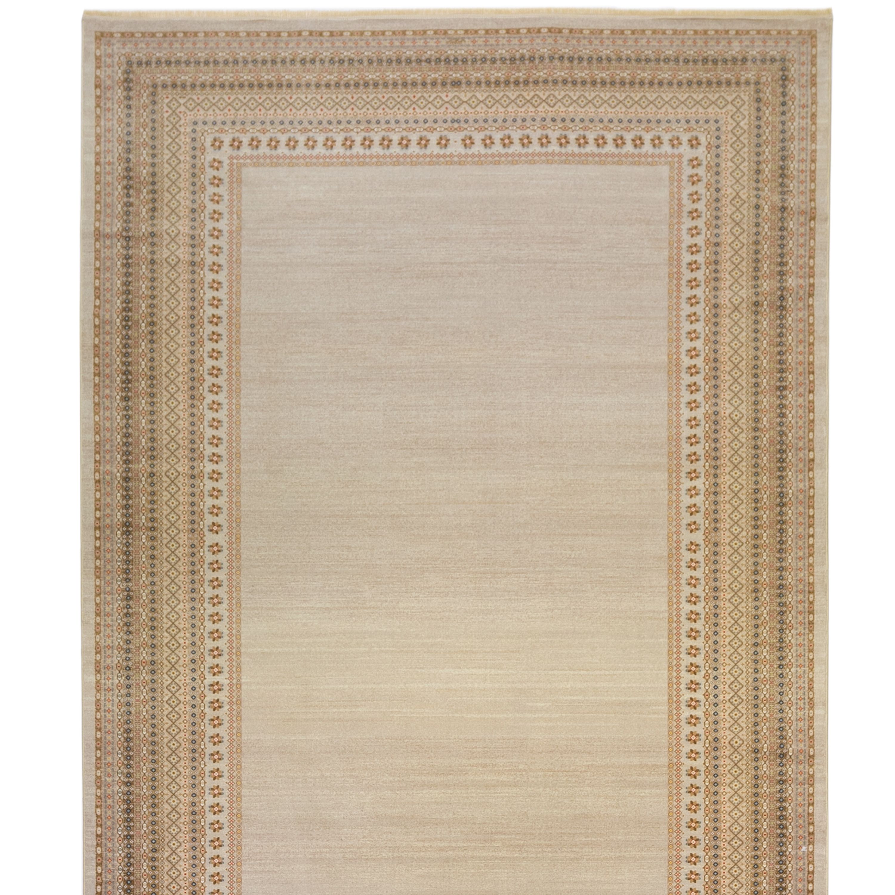 فرش ماشینی مرینوس طرح خاتم کد 600149 چهار متری