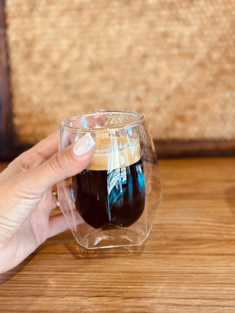 ماگ دوجداره چند ضلعی 200 میل کد001581