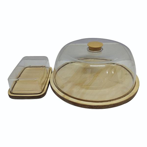کیک خوری کد MD1297 به همراه ظرف کره
