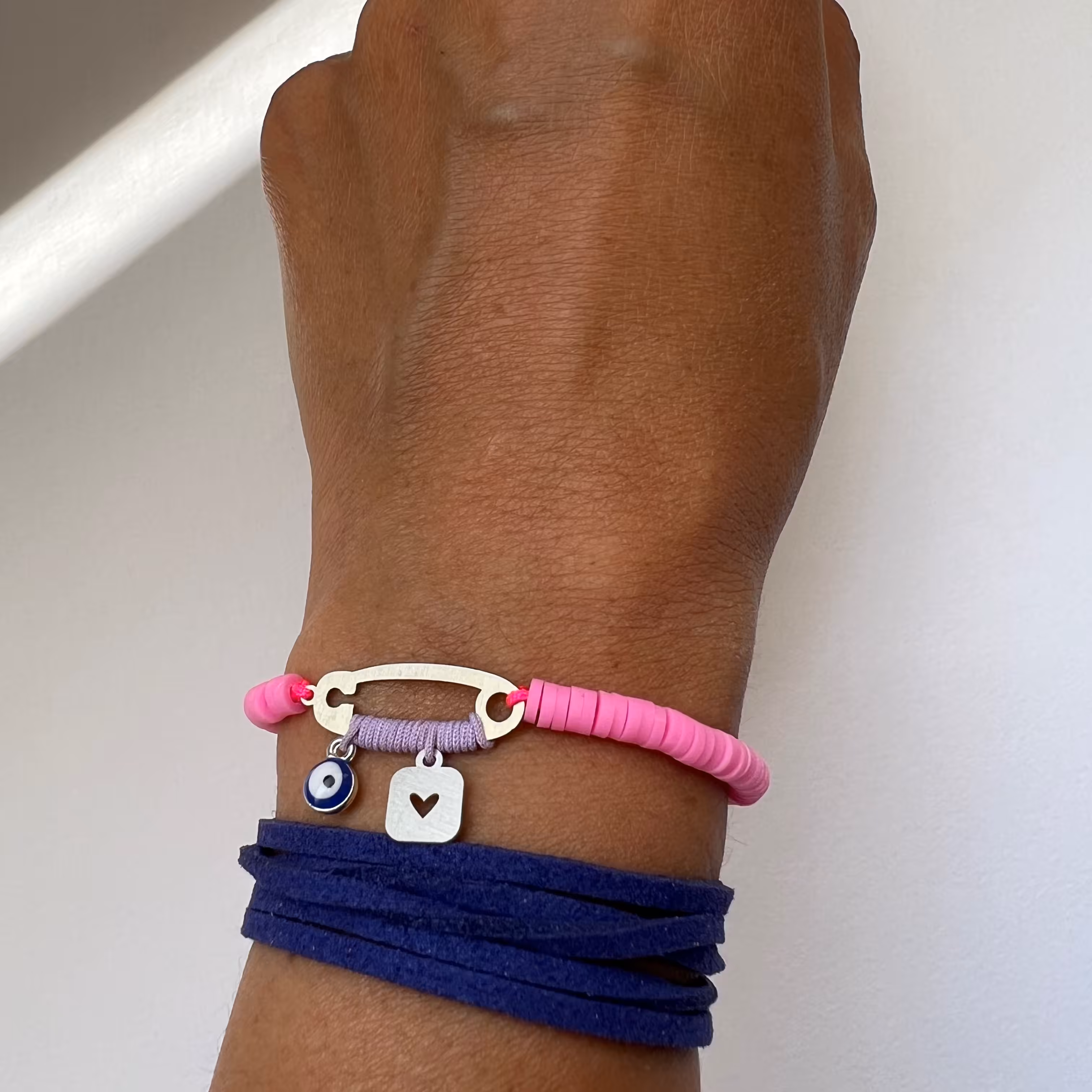 دستبند سنجاق قفلی نقره