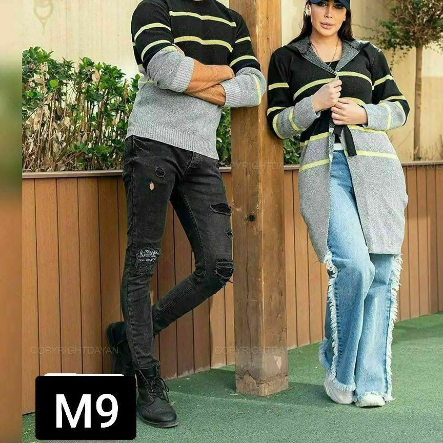 ست زن و شوهری مانتویی بافت
بافت